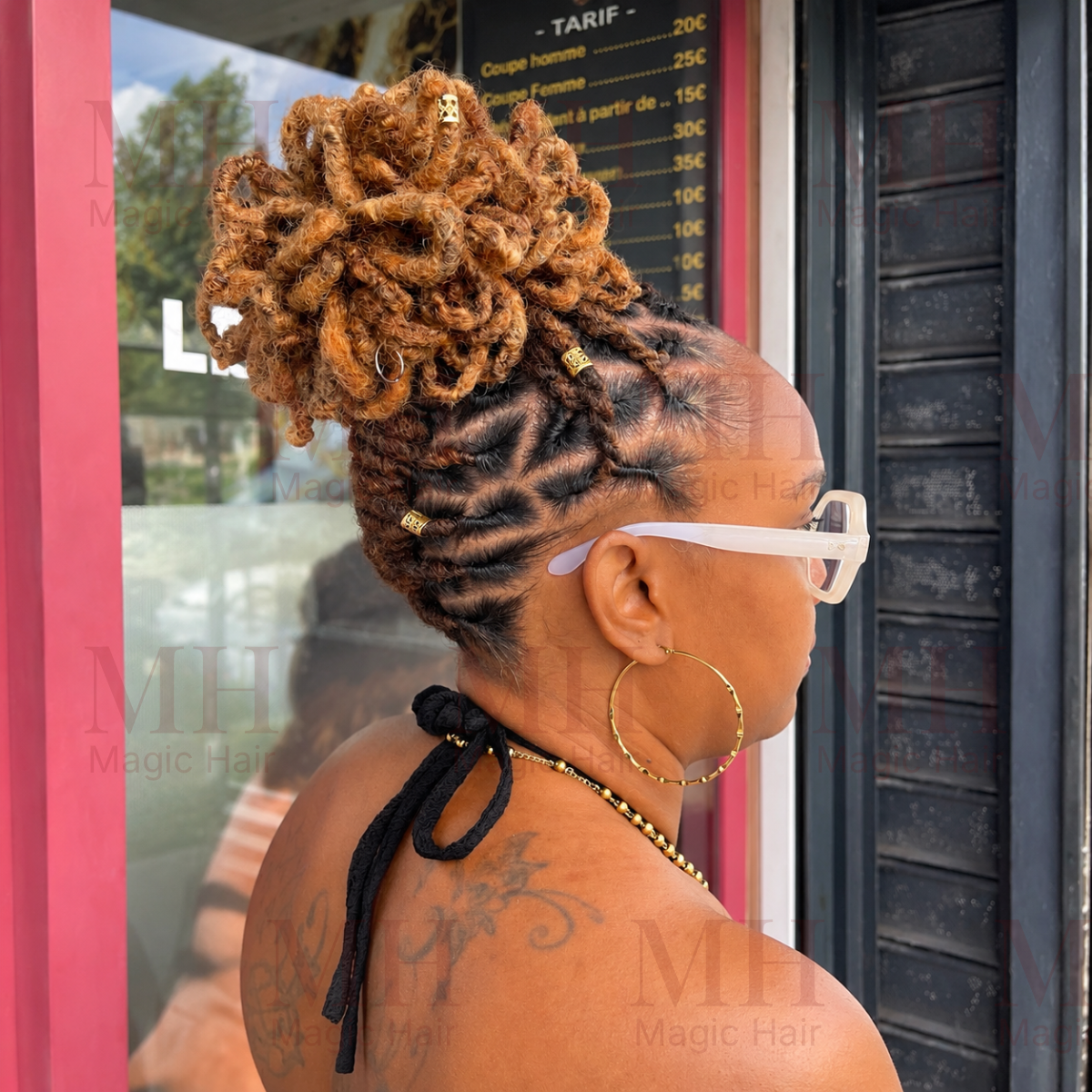 Reprise des locks en twist + coiffure simple