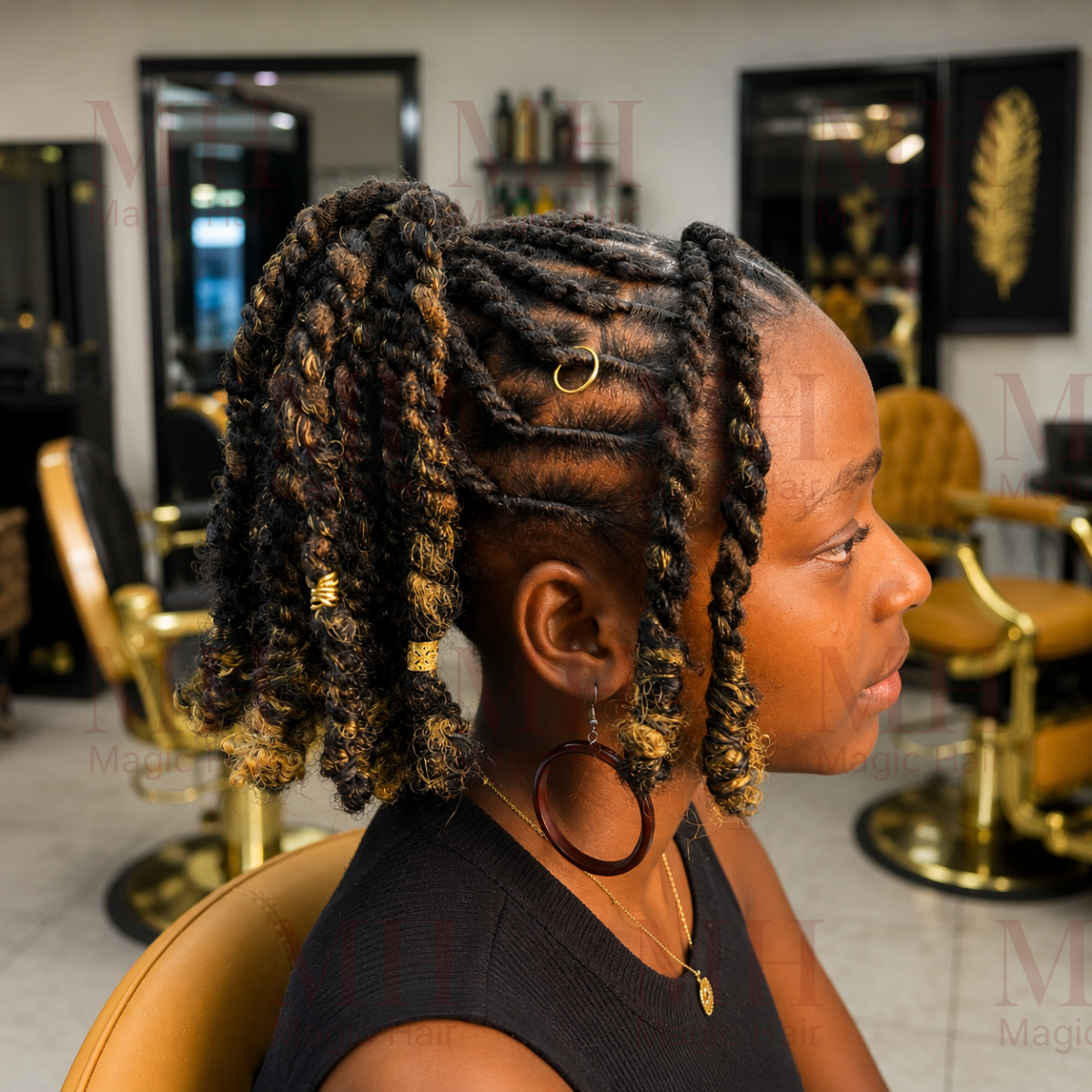 Ponytail sur locks